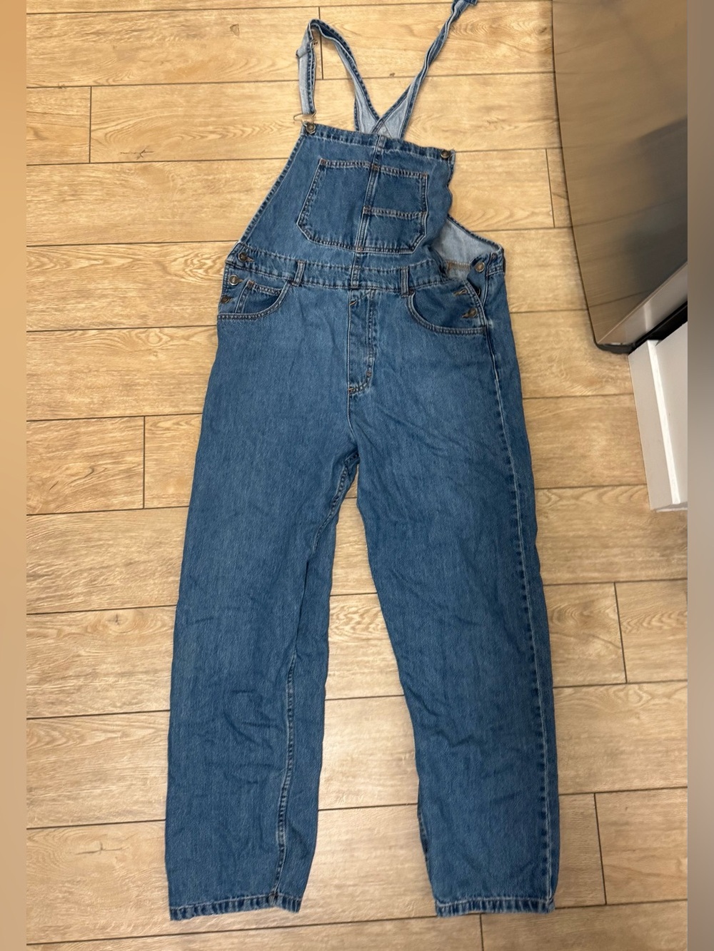 We The Free Blue Women's Denim Overalls